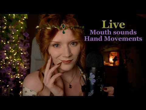 ASMR Inaudible whisper,Lightsabers,Spit painting,Mic scratching,Thunder,Flufy crunch🌙 Mouth sounds