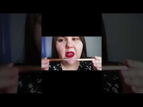 ASMR: Stick Biting | Short Trigger Sounds