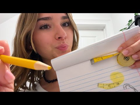 asmr sketching on paper then onto you