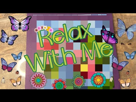 ASMR VISUAL & SOUND TRIGGERS: 🦋FLOWER 🌸 STICKER PUZZLE #447