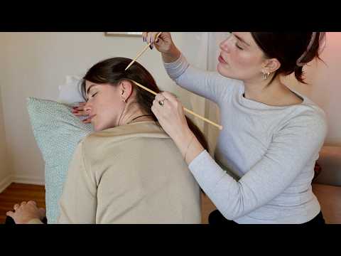 ASMR Scalp Spa Appointment ☁️🫧 Hair Parting, Scalp Massage, Scalp Check, Hair Brushing (Whisper)