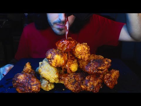 ASMR KFC Nashville Hot Fried Chicken WINGS 닭 튀김 (Crunchy Eating ) No Talking | Nomnomsammieboy HD