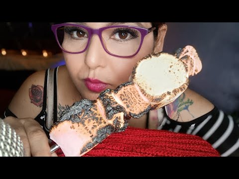 ASMR Comiendo bombón o malvaviscos asados #asmr #mouthsounds 