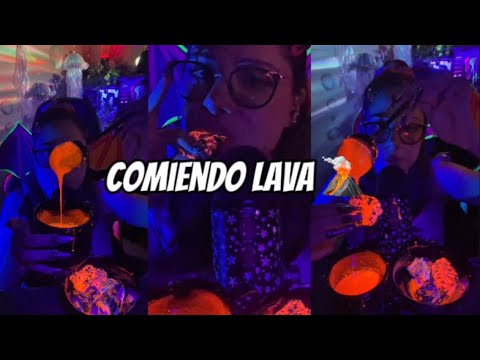 Versión larga: comiendo lava 🤭 #asmr #mukbang #asmreating