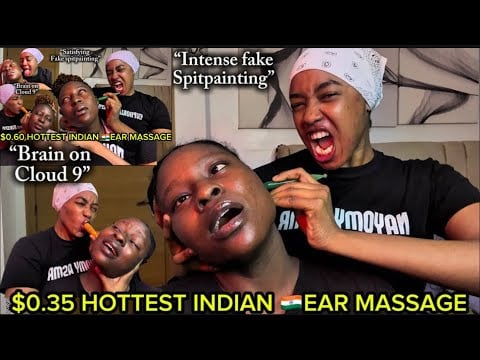 ASMR INTENSE SPITPAINT,GUM CRACKING SOUNDS,INDIAN EAR OILING&CLEANING MASSAGE 💆