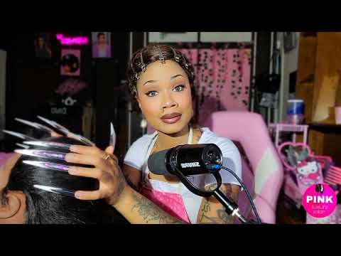 ASMR ~ Big Booty Ghetto Hairstylist Does Your Hair ( INSTANT REGRET )