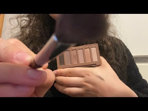 Lofi asmr - doing your makeup (✿◠‿◠) applying makeup on camera lens - no talking