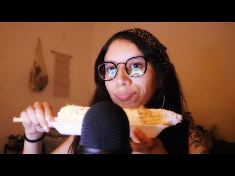 ASMR comiendo elote preparado 🌽🌶️