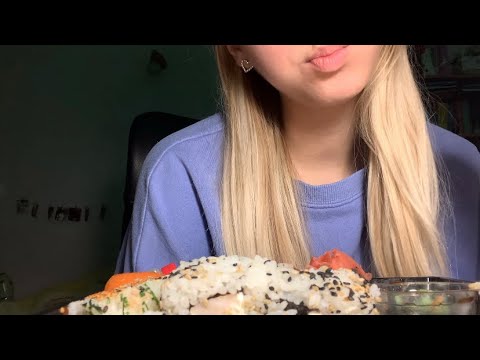 ASMR Sushi mukbang🍣