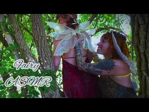 ASMR Real Person Fairy Roleplay • Back tracing massage, reiki | Soft spoken whisper relax & meditate