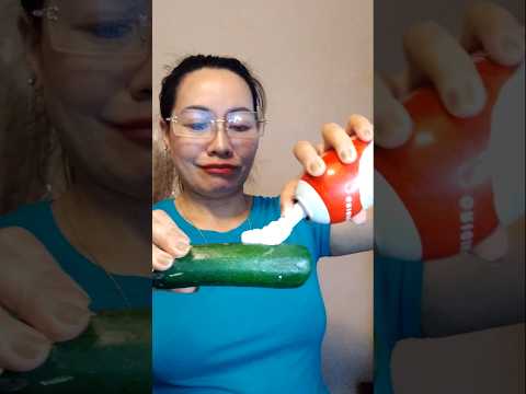 ZUCCHINI WITH WIP CREAM # #everyone #mukbang #shortsfeed #eatingshow #challenge