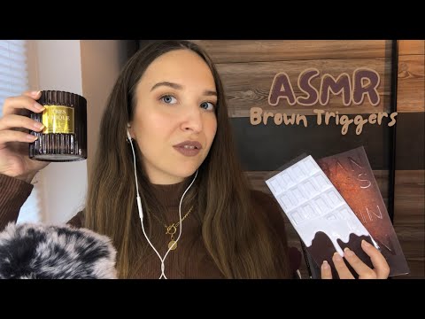 ASMR Brown Triggers for sleep 🤎 | no talking (tingly tapping & scratching)