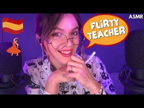 ASMR Flirty Spanish Teacher Roleplay Goes LOCA for You 😏