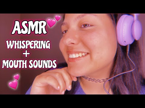 ASMR~ 👄💦✨INAUDIBLE WHISPERING + MOUTH SOUNDS👄💦✨