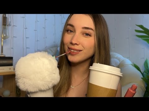 ASMR whisper ramble life update, new interests while doing my makeup (close whispers, makeup trigger