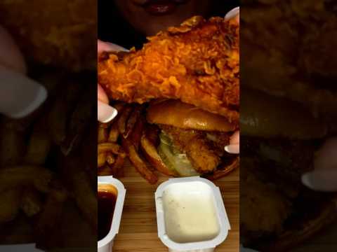 POPEYES GHOST PEPPER WINGS #asmr #food #popeyes