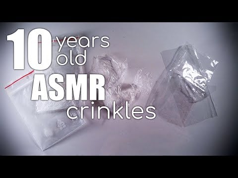 I made this ASMR 10 years ago and posted it now. crinkling a bit