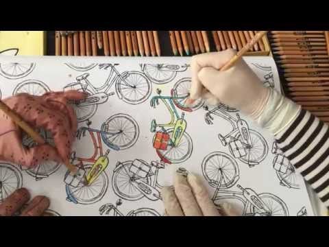 Latex Gloves & Leather Gloves colouring [[ASMR]]