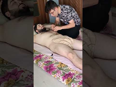 The most relaxing techniques for the chest, arms, and abdomen. #satisfying #relaxing #asmr #shorts