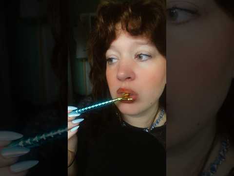 Mermaid pencil noms! #asmr #mouthsounds #mouthsoundsasmr