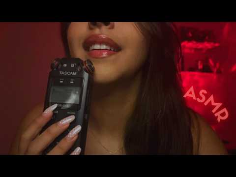 ASMR - SONS DE BOCA E TAPPING NO TASCAM (com muitos estalinhos)