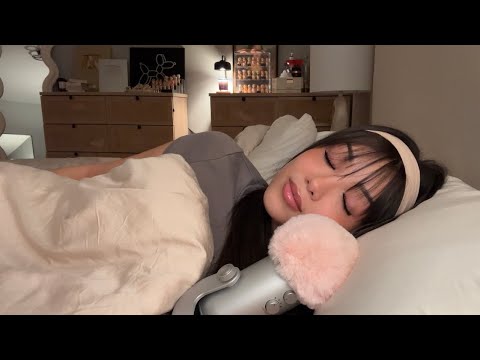 DOING ASMR UNTIL I FALL ASLEEP 😴 Mouth sounds & white noise 💤