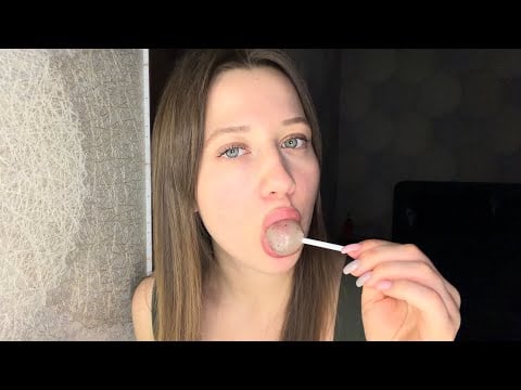 ASMR || Taste and lick a lollipop🫦 wet mouth sounds💦