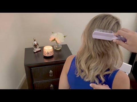 ASMR - Hair Brushing & Hair Playing