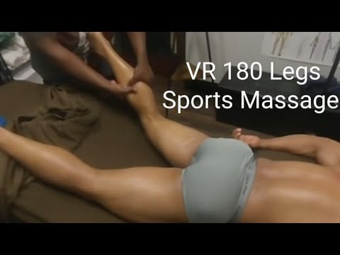 VR180 Bodybuilder's Sports Massage (Part 5 of 10) Best seen in a VR Headset