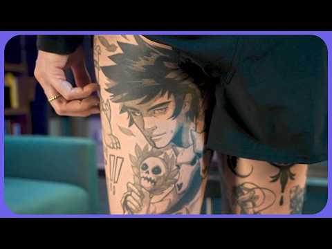 1.5 Minute ASMR | This Hades tattoo was worth the pain