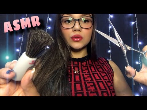 ASMR - FAZENDO SUA BARBA 🧔🏻💈 | Vídeo para dormir e relaxar