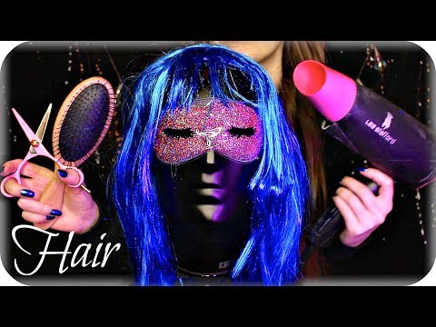 ASMR Haircut & Scalp Massage (NO TALKING) Hair Brushing, GENTLE Blow Dry, Head Scratching, Sleep 💤