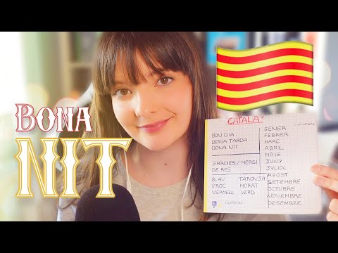 ASMR/ te enseño CATALÁN básico y fácil