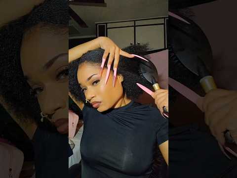 ASMR doing a slick back on my hair part 1  #shorts #asmr
