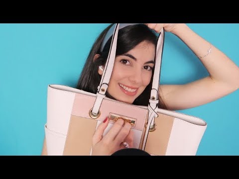 ASMR:  O QUE EU LEVO NA MINHA BOLSA   🎧BINAURAL👂 Sons relaxantes