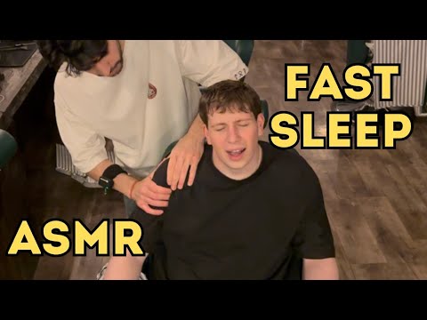 ASMR Barbershop Head & Face Massage | No Talking | Massage with Spring Tool | Emotional Reactions