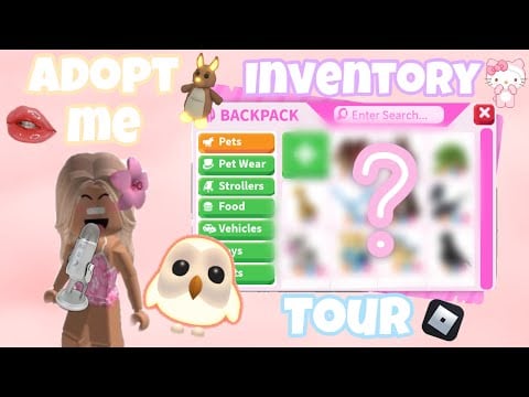 RICH ADOPT ME INVENTORY TOUR! Rambles + mouth sounds✨🌺🌊