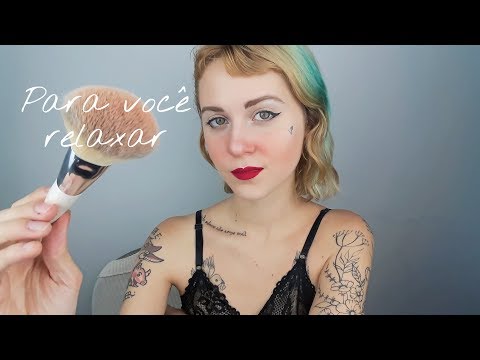 ASMR: PINCÉIS NO SEU ROSTO, SUSSURROS E SONS COM A BOCA