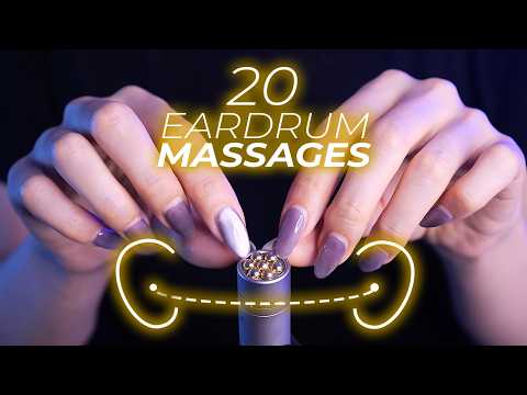 ASMR 20 Eardrum Massages for People Who Can’t Tingle (No Talking)