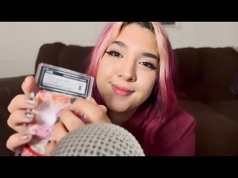 (ASMR) - Whispered Ramble (mic brushing & fast tapping)