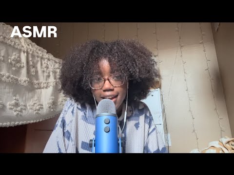 ASMR up close whisper ramble & hand sounds