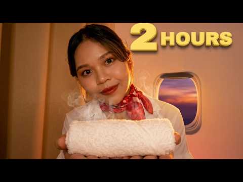 ASMR 2 HOURS The Best of Thai Flight Attendant ✈️ แอร์โฮสเตสดูแลคุณสุดพิเศษ