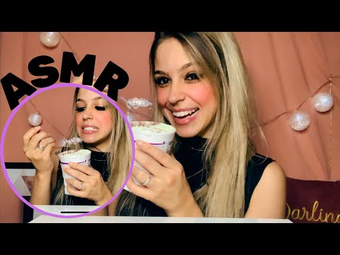 ASMR EXPERIMENTANDO AÇAI PELA PRIMEIRA VEZ (mukbang)