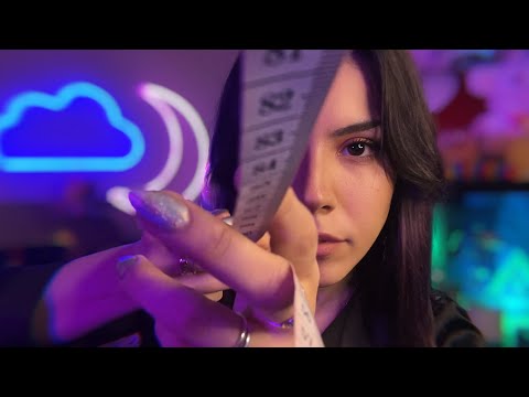 ASMR Measuring You 💟 (slightly chaotic & unpredictable) [sleep aid]