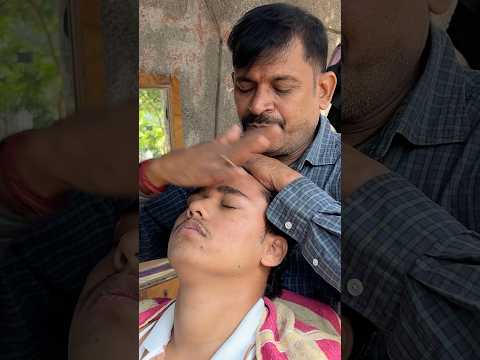 Dinesh Barber Powerful Head Massage Pt-1 #asmr #thebarbersarms #headmassage #indianbarber