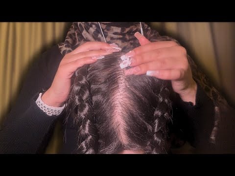 ASMR That Will Put You Straight To Sleep - Scalp Scratching French Braids 😴