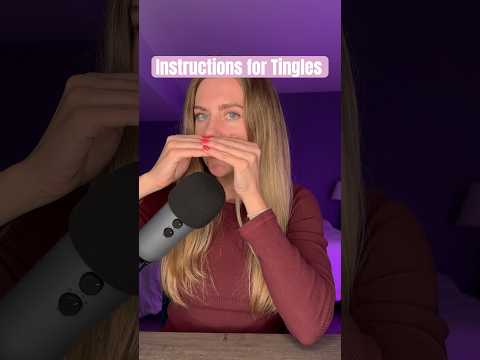 Follow my instructions for tingles #asmr