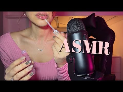 ASMR| LIPGLOSS PUMPING & APPLICATION ~ Mouth Sounds (No Talking) 💄🫦✨