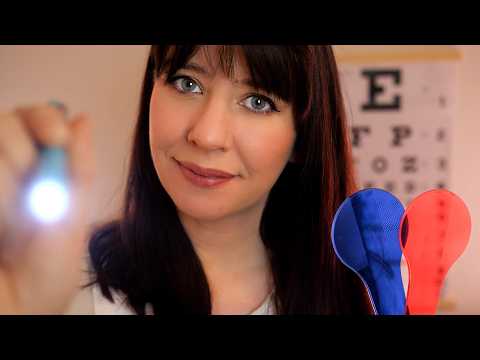 ASMR Médecin 👁 Ophtalmologue • Examen des yeux • Test lumière • Chuchotements (Soin médical)
