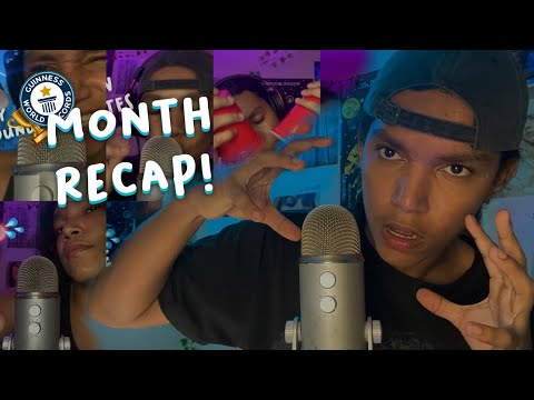 ASMR 1 HOUR MOUTH SOUNDS WITHOUT ADS! (MONTH REACAP!)